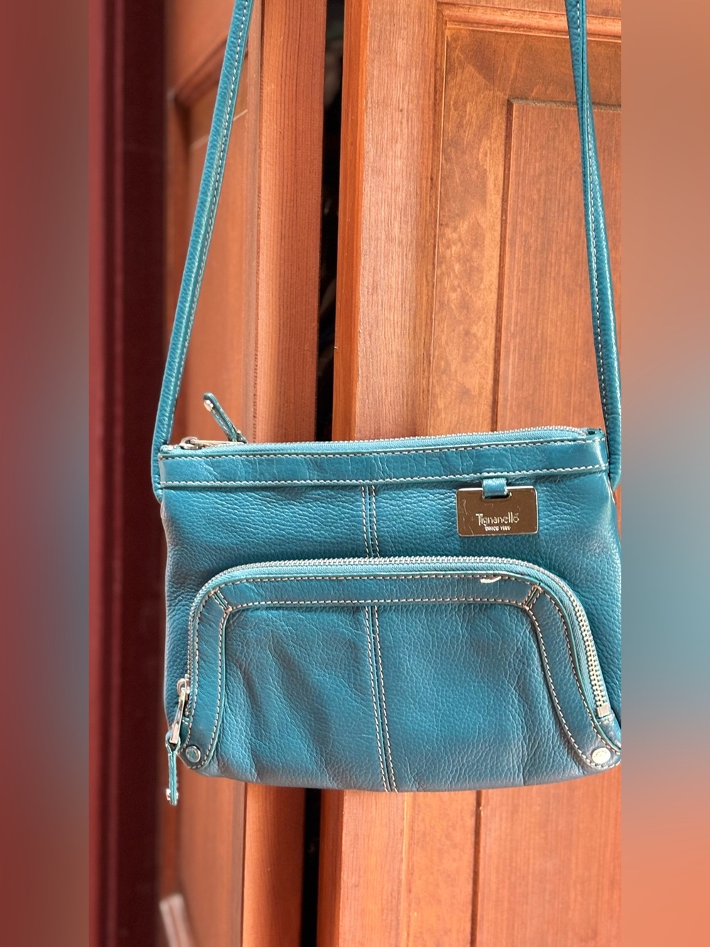 Tignanello leather crossbody bag